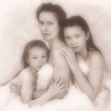 AIBF 20010225c08 3  "Bare Essential" portrait and figurative art photography by Jeff Knowles : black and white, portrait, fine portrait, bare, essential, nude, naked, pure, purity, figurative, adult, child, parent, sibling, pregnancy, maternity, teen, preteen, tween