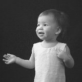 AISD09 05704c  "Bare Essential" portrait and figurative art photography by Jeff Knowles : black and white, portrait, fine portrait, bare, essential, nude, naked, pure, purity, figurative, adult, child, parent, sibling, pregnancy, maternity, teen, preteen, tween