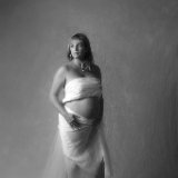 AISD10 09609g  "Bare Essential" portrait and figurative art photography by Jeff Knowles : black and white, portrait, fine portrait, bare, essential, nude, naked, pure, purity, figurative, adult, child, parent, sibling, pregnancy, maternity, teen, preteen, tween