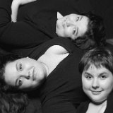 AISD10 10095r  "Bare Essential" portrait and figurative art photography by Jeff Knowles : black and white, portrait, fine portrait, bare, essential, nude, naked, pure, purity, figurative, adult, child, parent, sibling, pregnancy, maternity, teen, preteen, tween