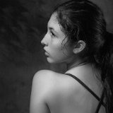 AISD14b08071eg  "Bare Essential" portrait and figurative art photography by Jeff Knowles : black and white, portrait, fine portrait, bare, essential, nude, naked, pure, purity, figurative, adult, child, parent, sibling, pregnancy, maternity, teen, preteen, tween